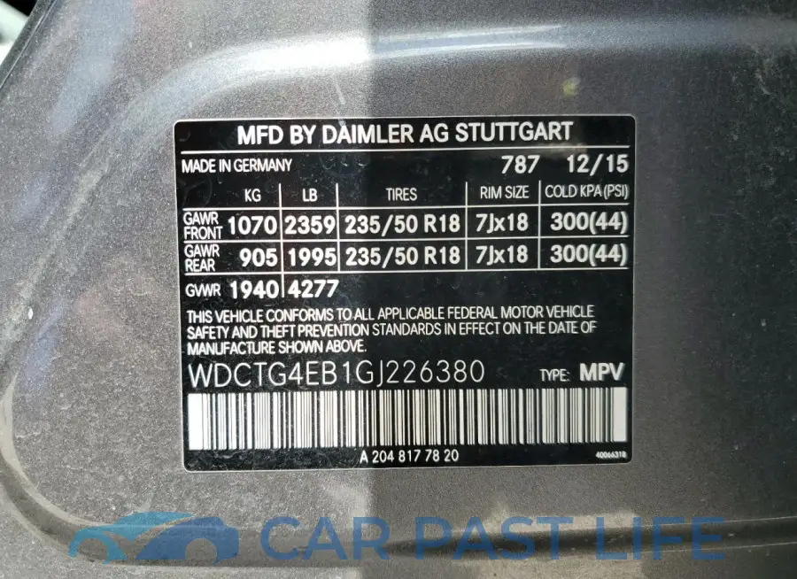 WDCTG4EB1GJ226380# 13