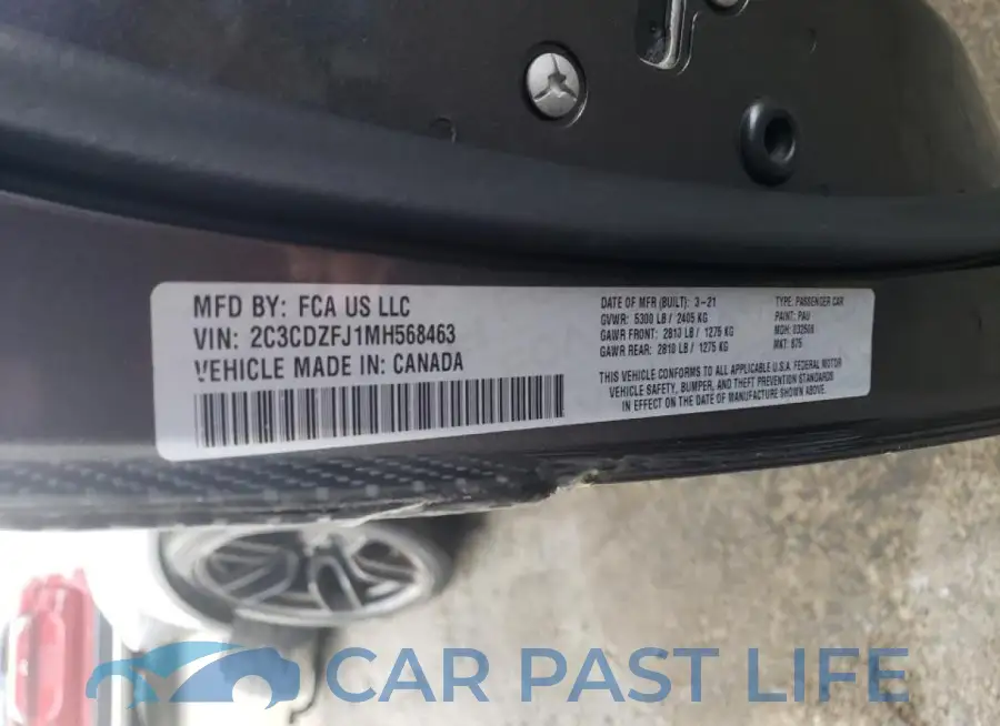 2C3CDZFJ1MH568463# 12