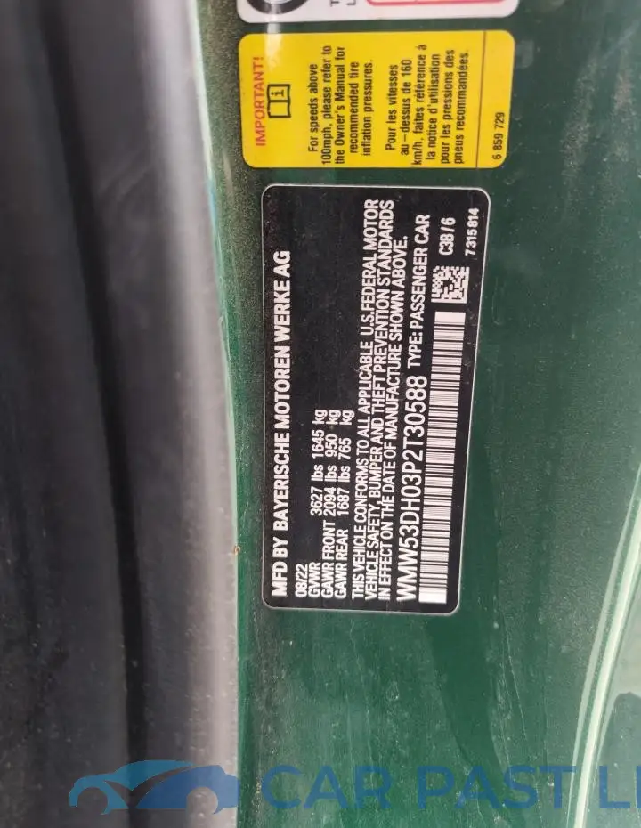WMW53DH03P2T30588# 14