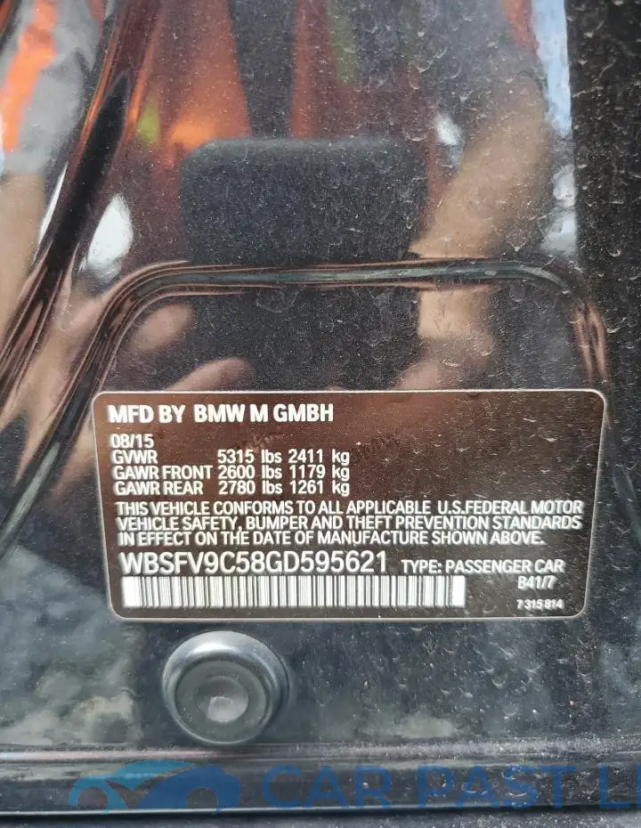 WBSFV9C58GD595621# 13