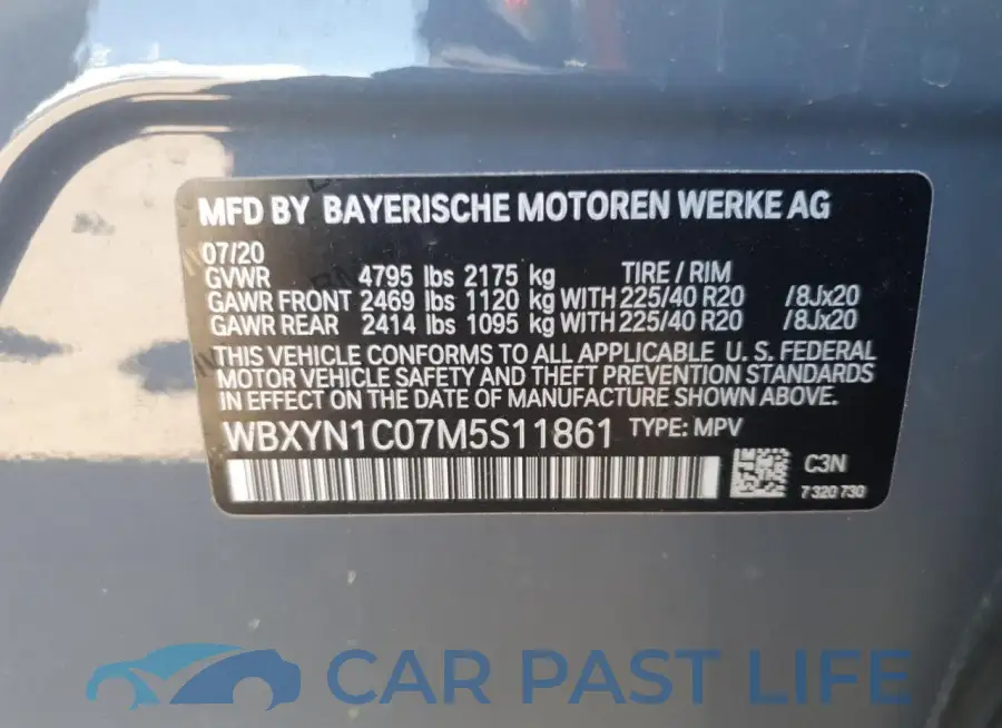 WBXYN1C07M5S11861# 12