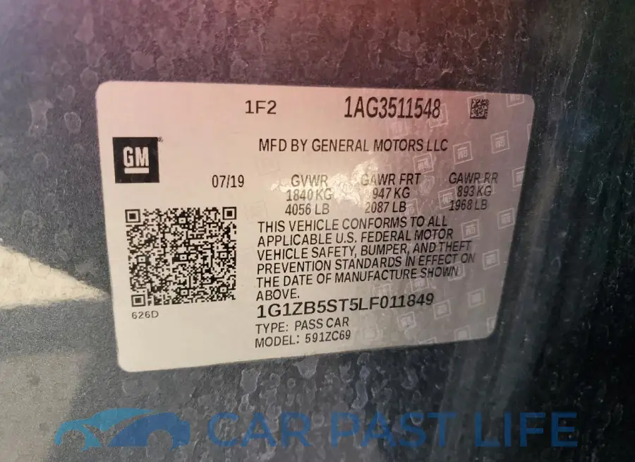 1G1ZB5ST5LF011849# 12