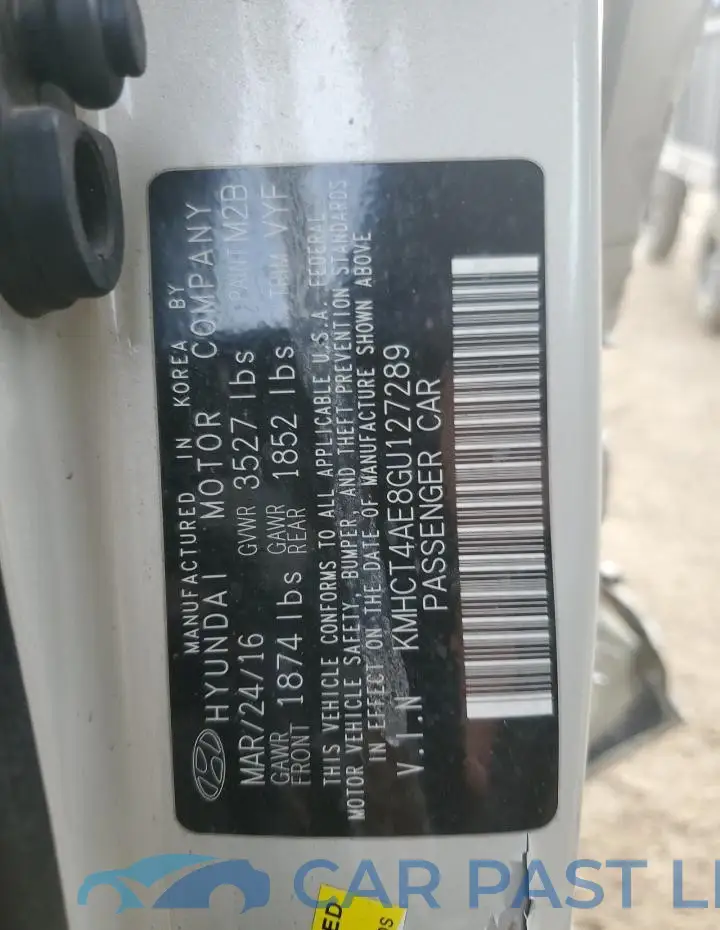KMHCT4AE8GU127289# 12
