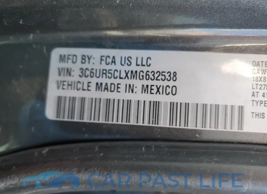 3C6UR5CLXMG632538# 13