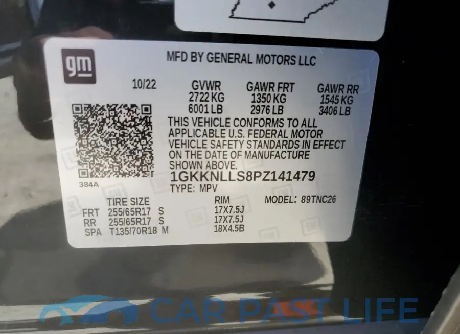 1GKKNLLS8PZ141479# 14