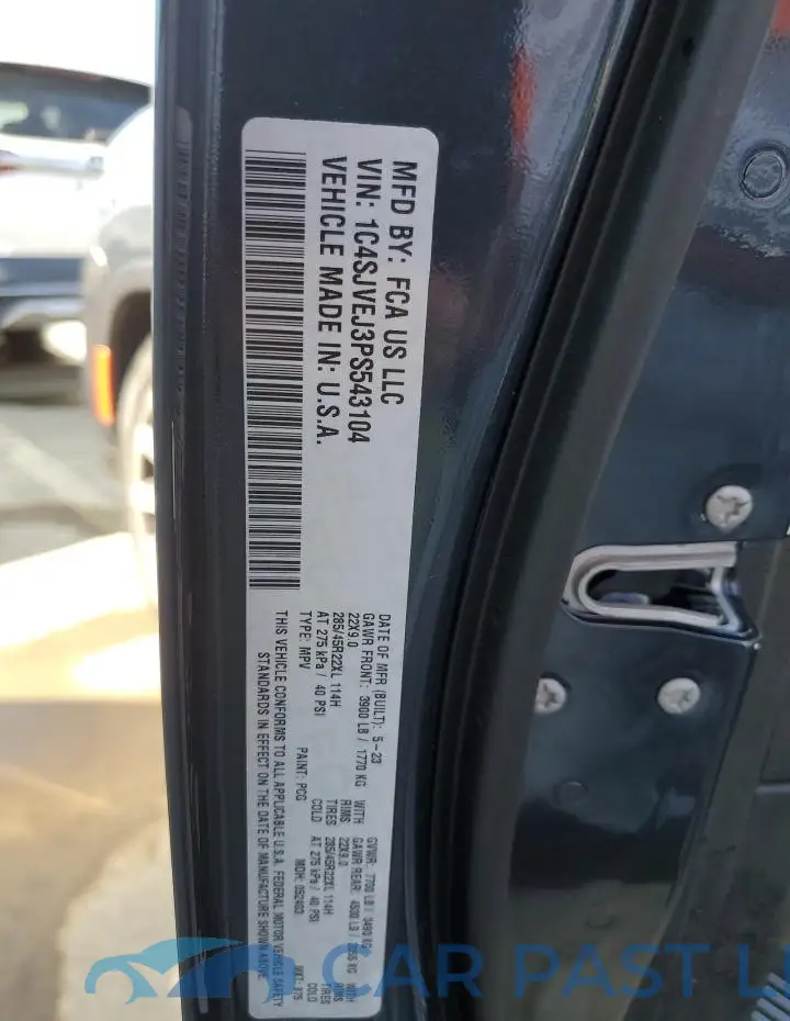 1C4SJVEJ3PS543104# 14