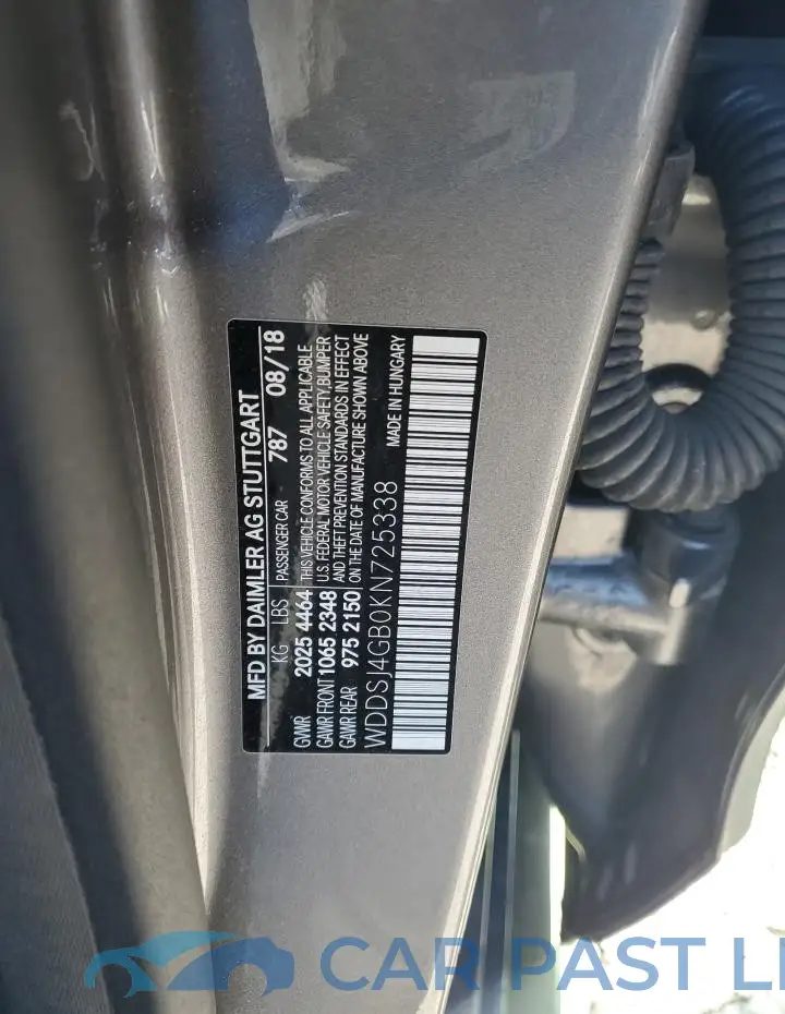 WDDSJ4GB0KN725338# 12