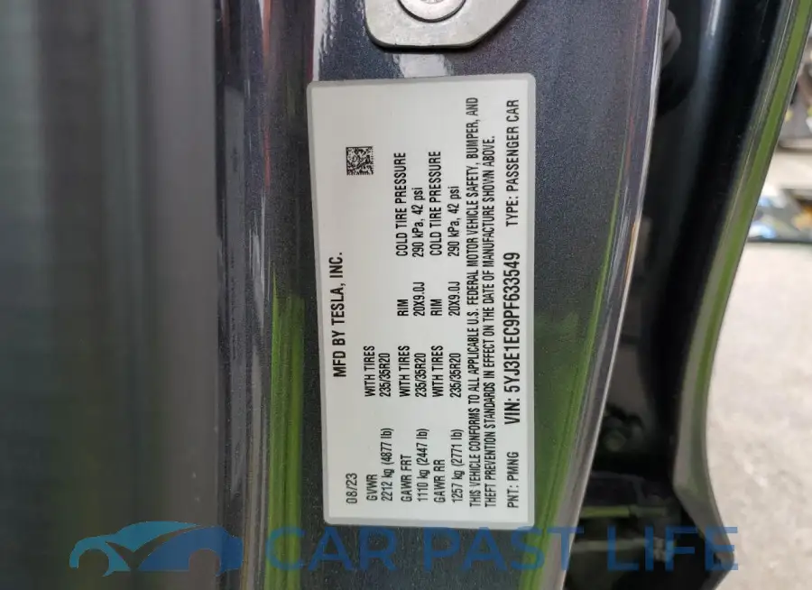 5YJ3E1EC9PF633549# 13