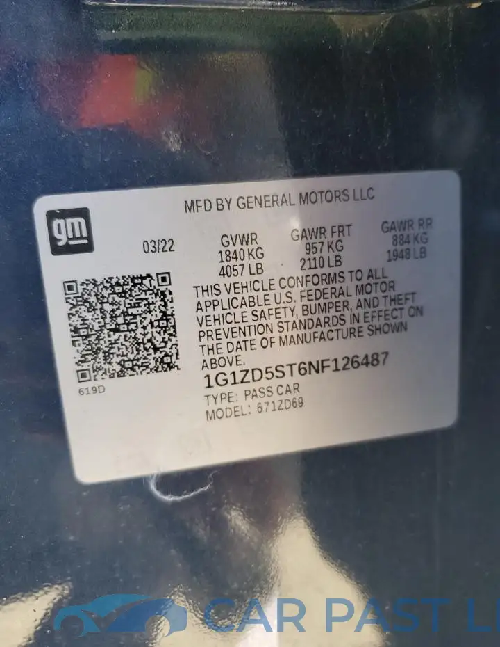 1G1ZD5ST6NF126487# 12