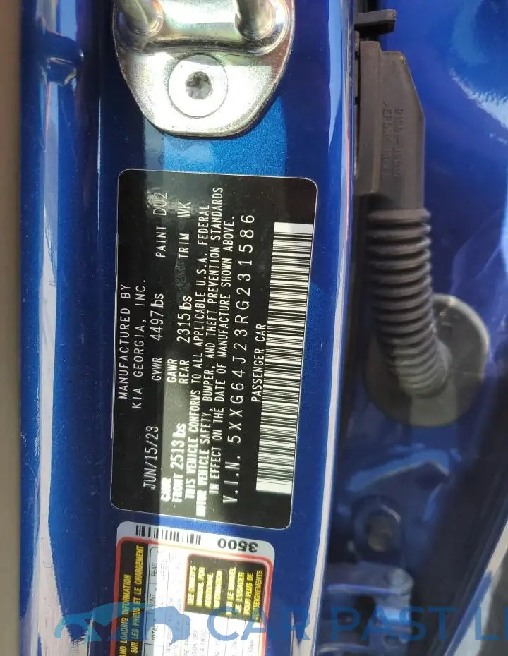 5XXG64J23RG231586# 12