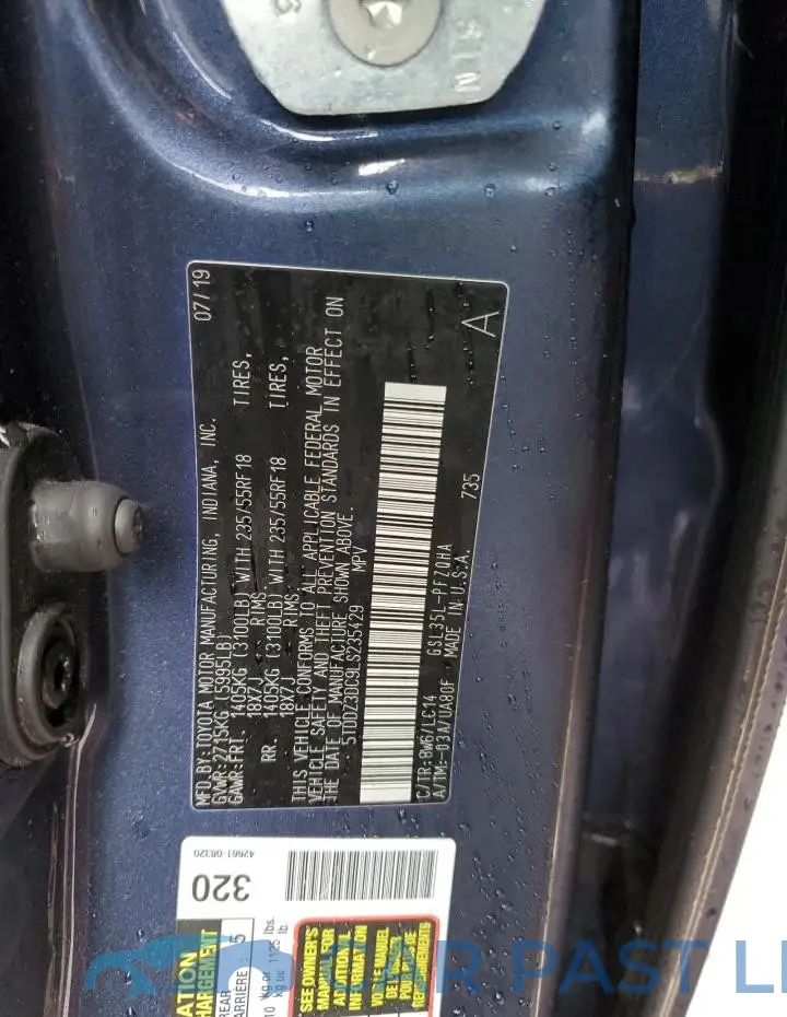 5TDDZ3DC9LS235429# 14