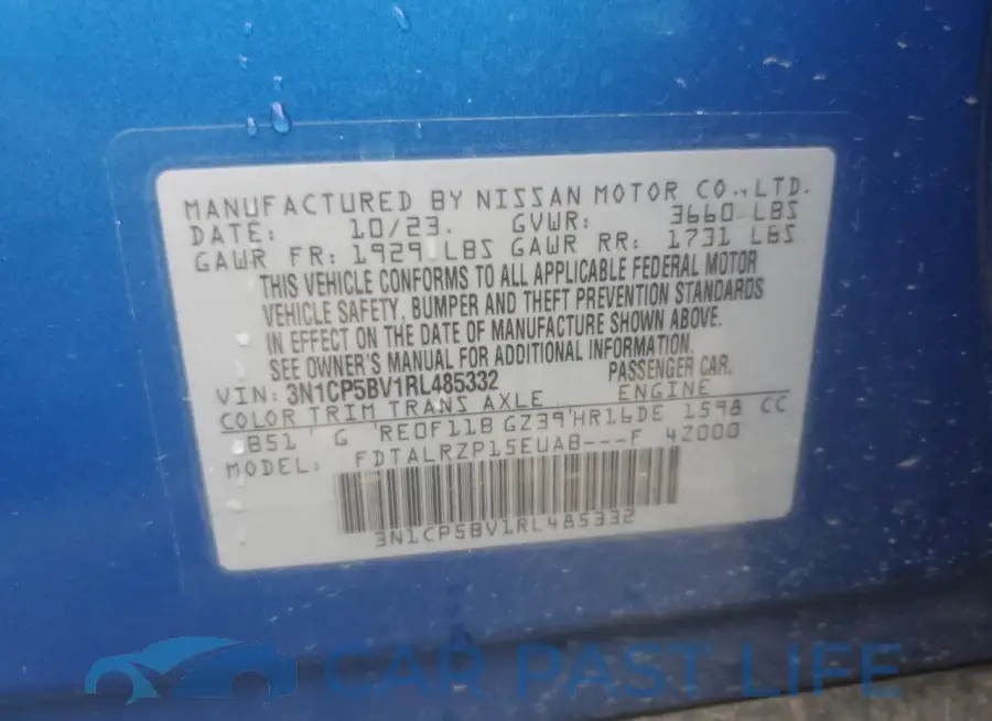 3N1CP5BV1RL485332# 14