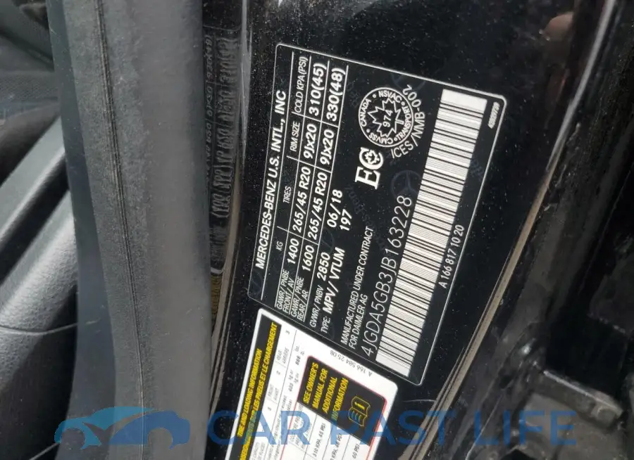 4JGDA5GB3JB163228# 13