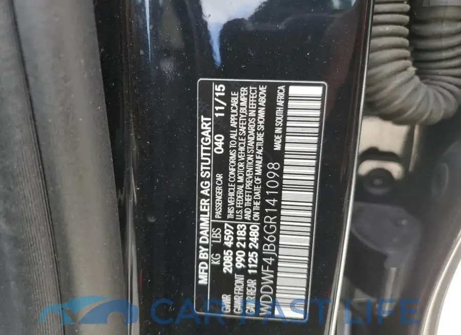 WDDWF4JB6GR141098# 12