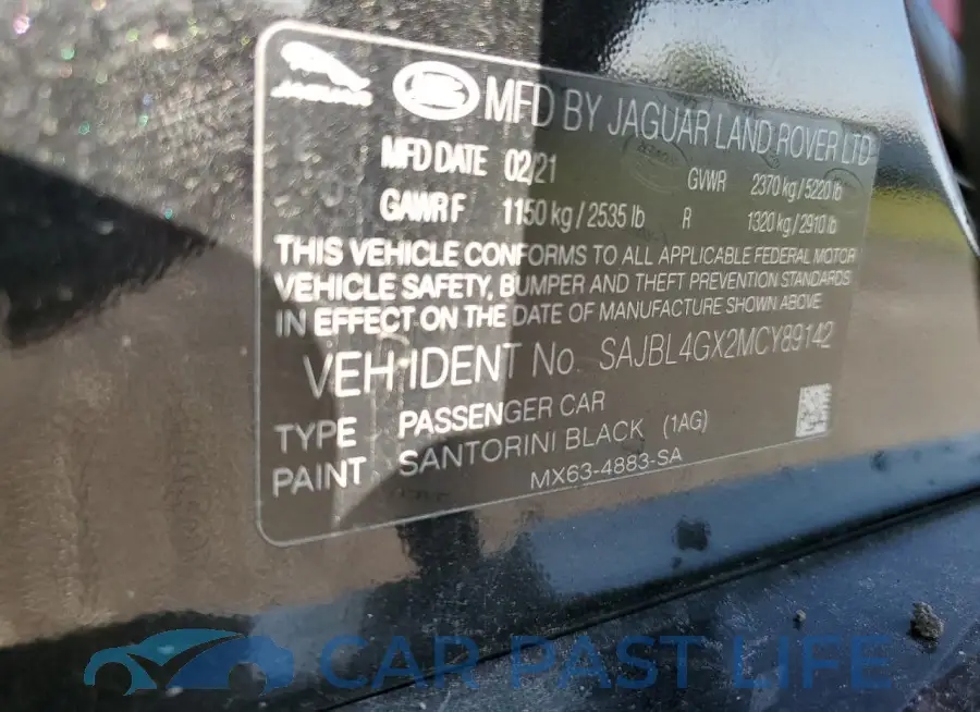 SAJBL4GX2MCY89142# 13
