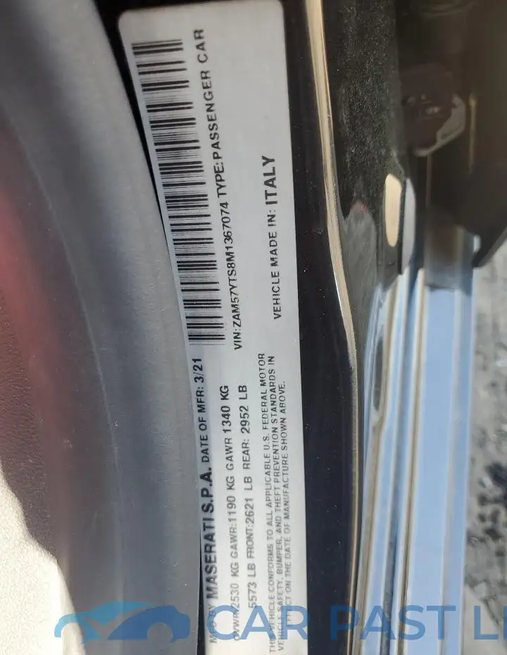 ZAM57YTS8M1367074# 12