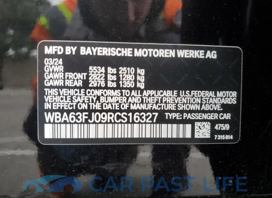 WBA63FJ09RCS16327# 12