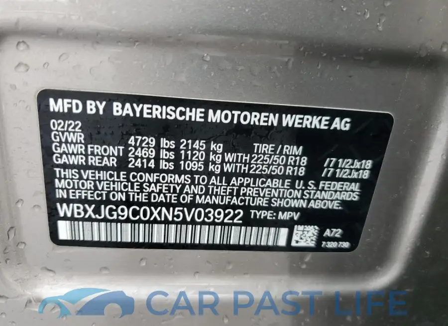 WBXJG9C0XN5V03922# 14