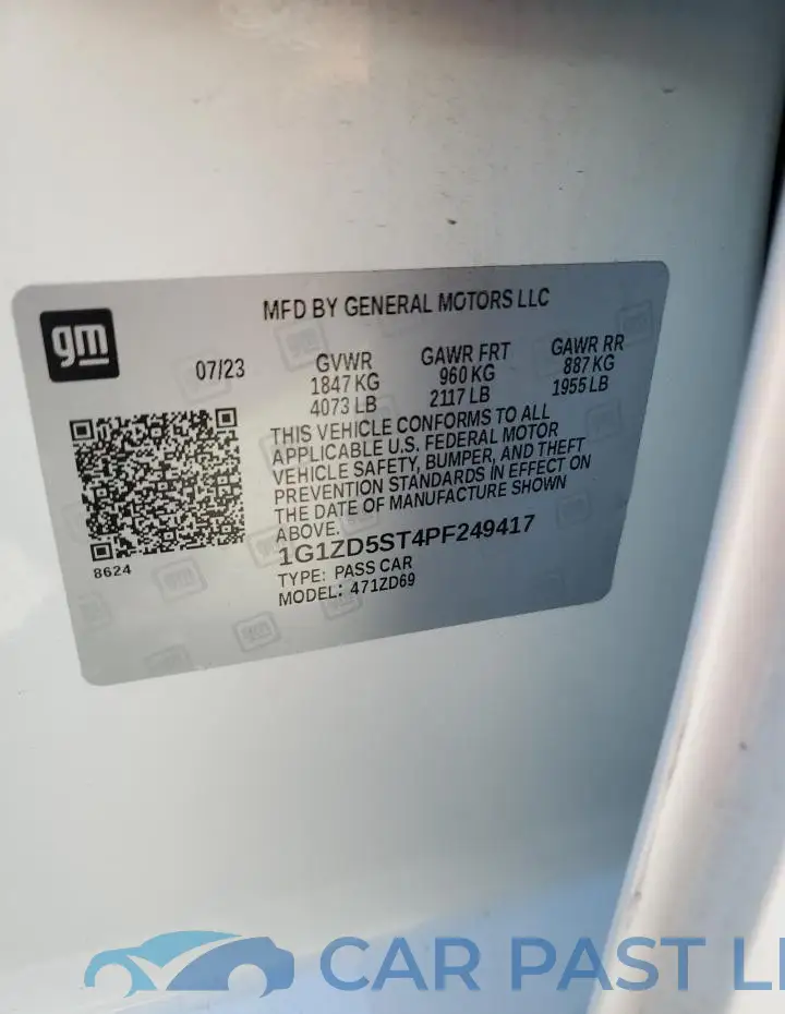 1G1ZD5ST4PF249417# 12