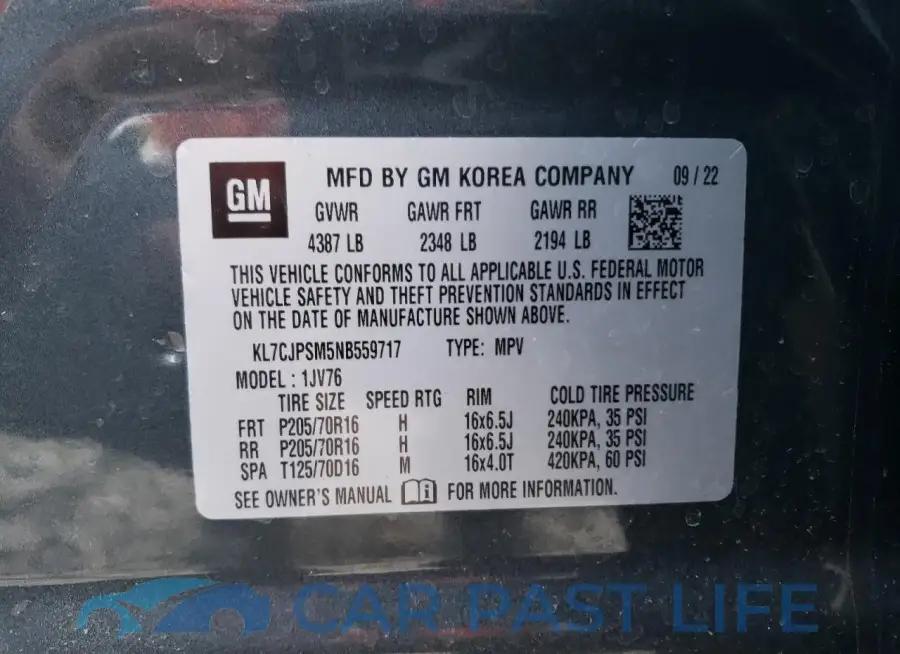 KL7CJPSM5NB559717# 13