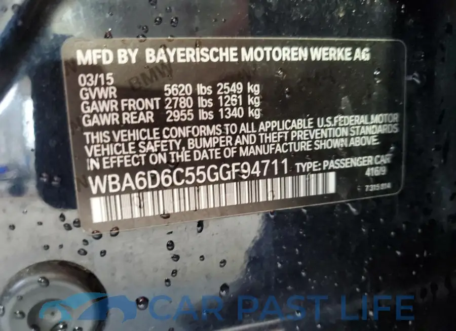 WBA6D6C55GGF94711# 12
