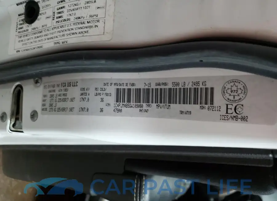1C4PJMAB5GW109080# 13