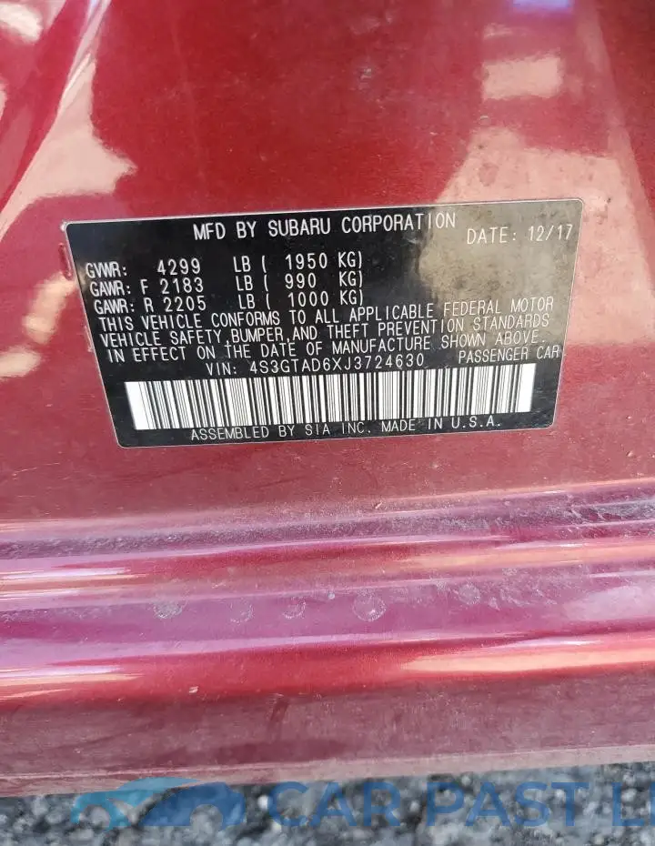 4S3GTAD6XJ3724630# 12