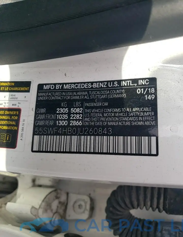 55SWF4HB0JU260843# 12