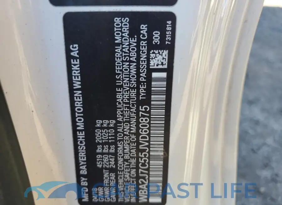 WBA2J7C55JVD60875# 12