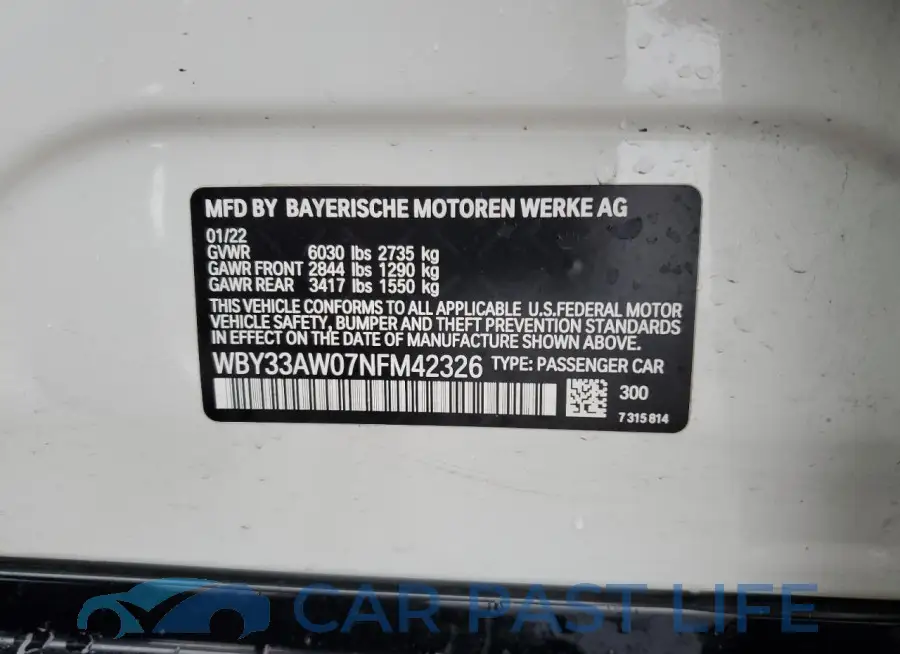 WBY33AW07NFM42326# 12
