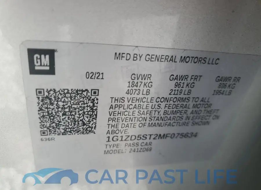 1G1ZD5ST2MF075634# 12