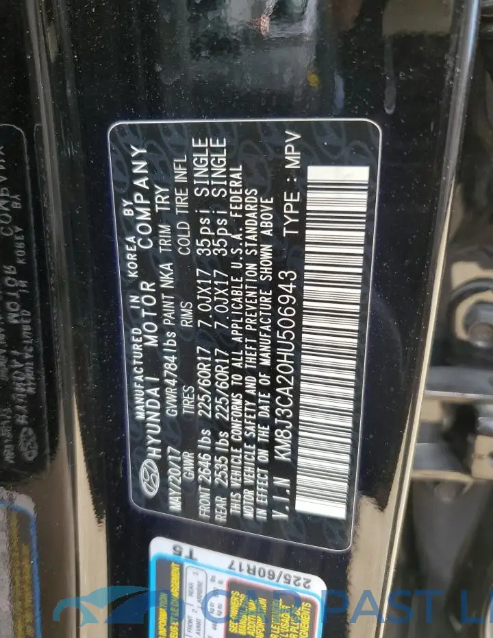 KM8J3CA20HU506943# 13