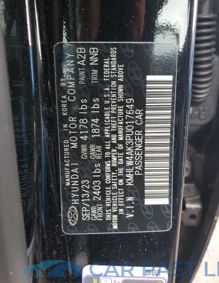 KMHLW4AK3PU017649# 12