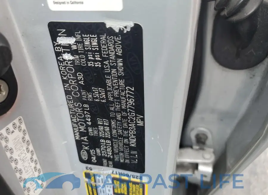 KNDPB3AC2G7796772# 13