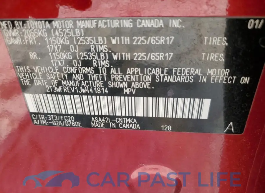 2T3WFREV1JW441814# 12