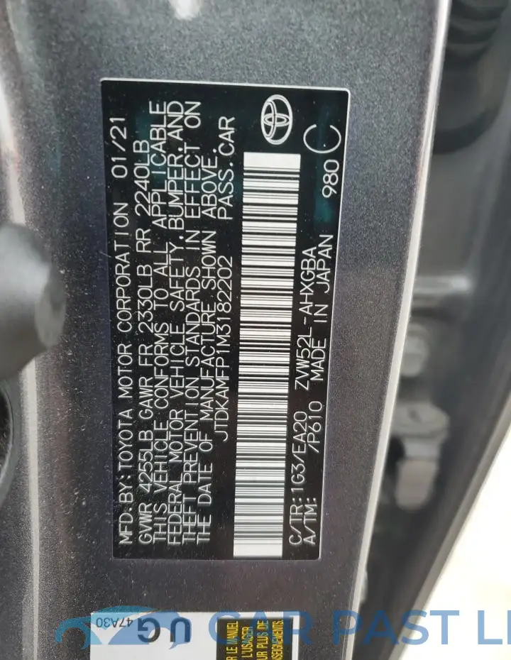 JTDKAMFP1M3182202# 12