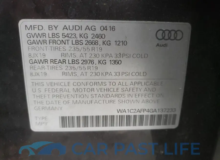 WA1C2AFP4GA137233# 14