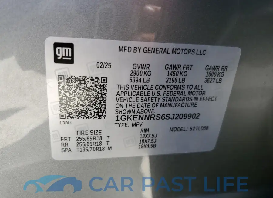 1GKENNRS6SJ209902# 13