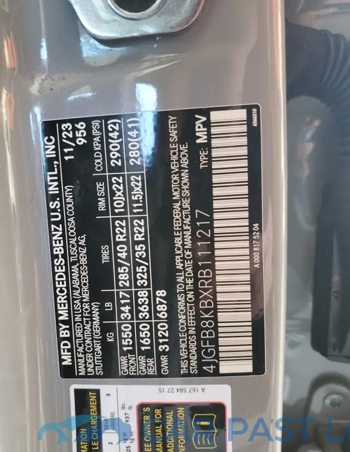 4JGFB8KBXRB111217# 13
