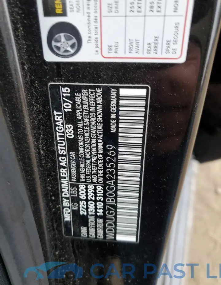 WDDUG7JB0GA235269# 12