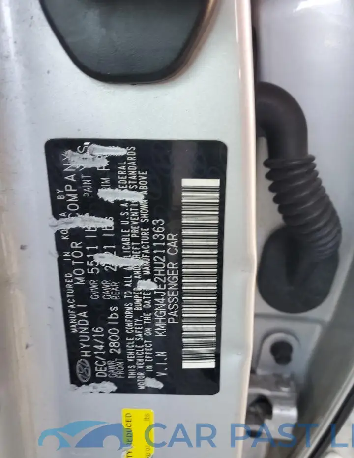 KMHGN4JE2HU211363# 12