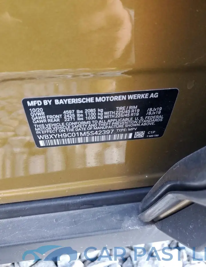 WBXYH9C01M5S42397# 13