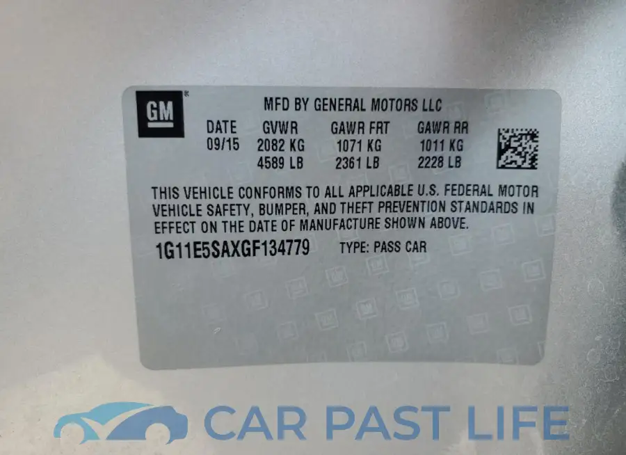 1G11E5SAXGF134779# 13