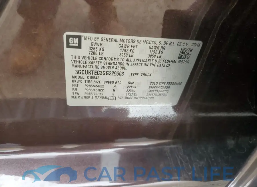 3GCUKTEC3GG229603# 13