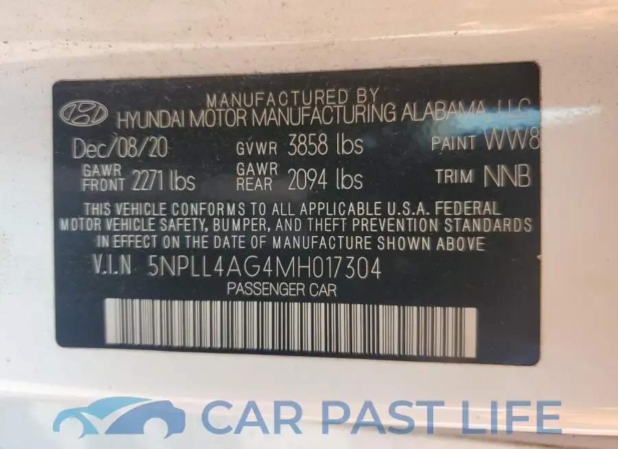 5NPLL4AG4MH017304# 12