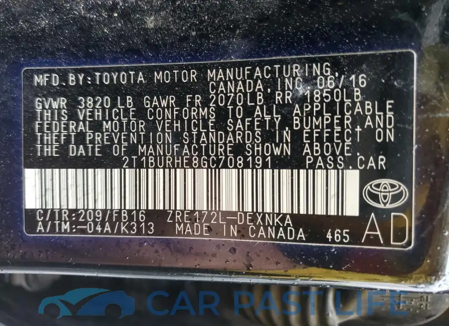 2T1BURHE8GC708191# 12