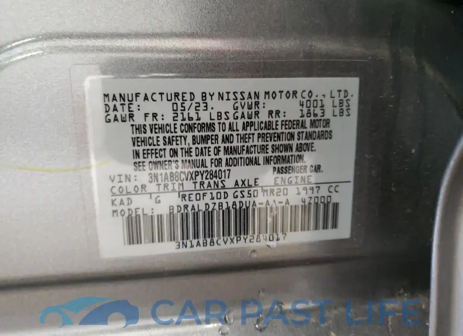 3N1AB8CVXPY284017# 13
