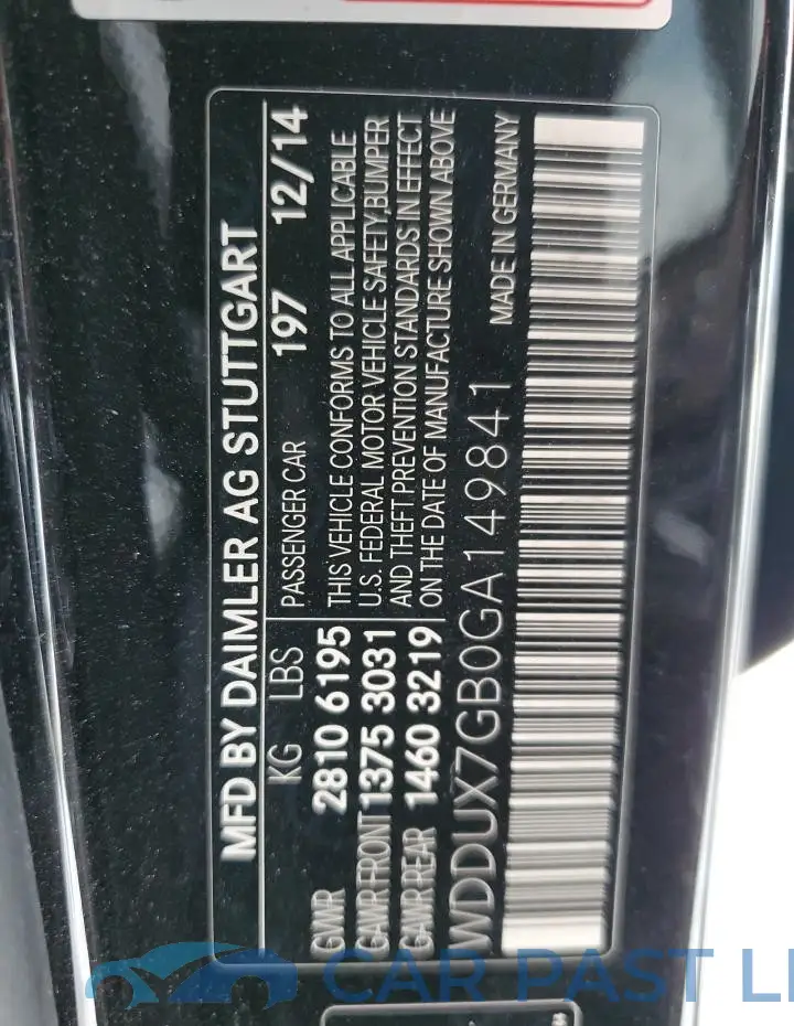 WDDUX7GB0GA149841# 12