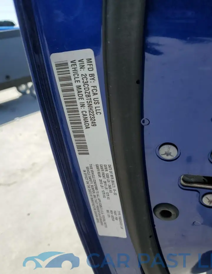 2C3CDZBT5NH223249# 12