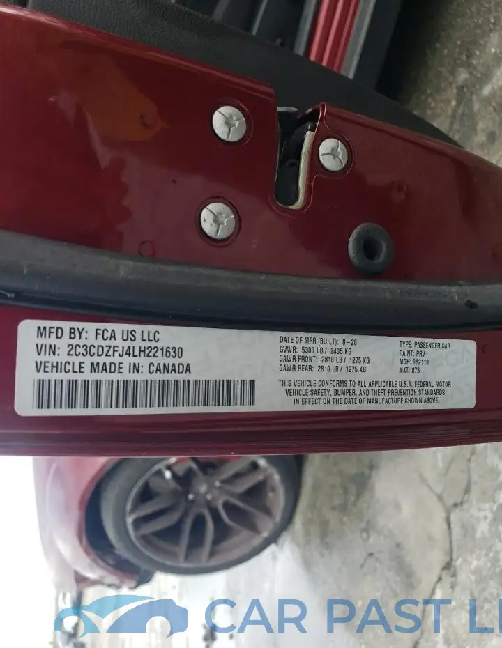 2C3CDZFJ4LH221630# 13